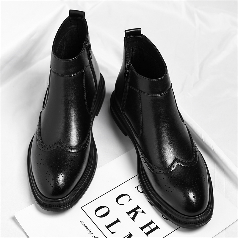 Mens Formal - Sepatu Bot Tinggi Bisnis Pria Bersol