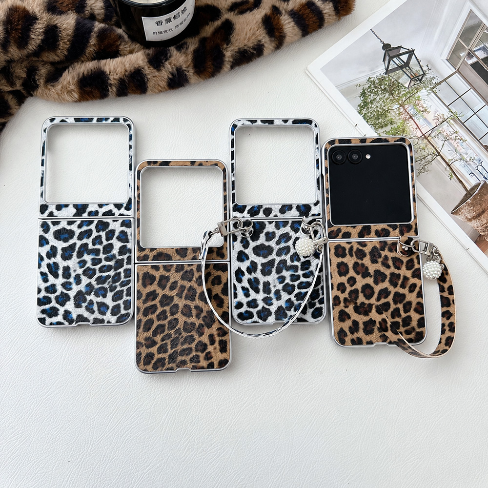 Mens Formal - Casing Ponsel Lipat Motif Macan Tutul