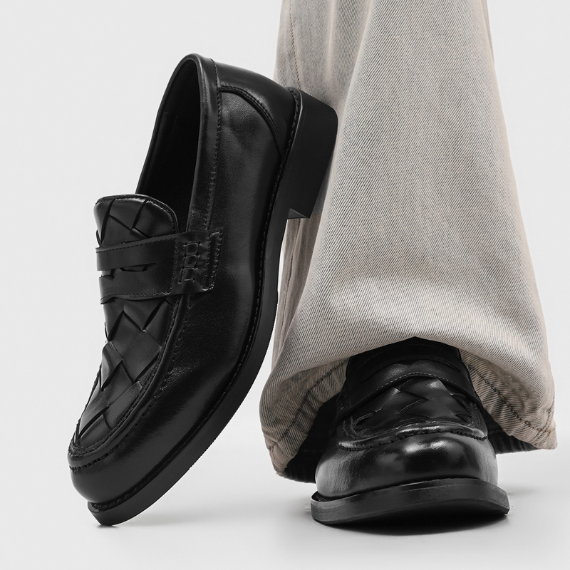 Men Formal Wear Summer - Sepatu Loafer Penny Rajutan Tangan Pria,