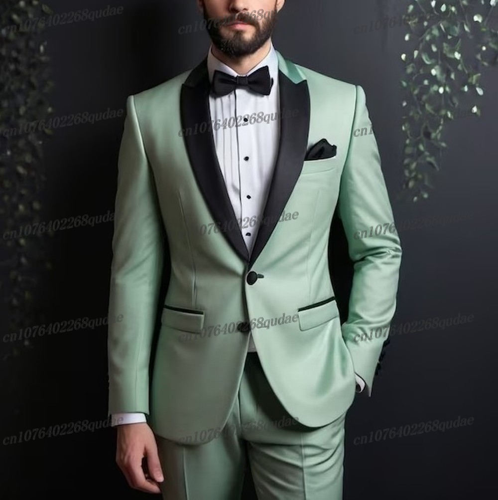 Formal Wear Jersey For Men - Jas Formal Pria Warna Hitam Mint