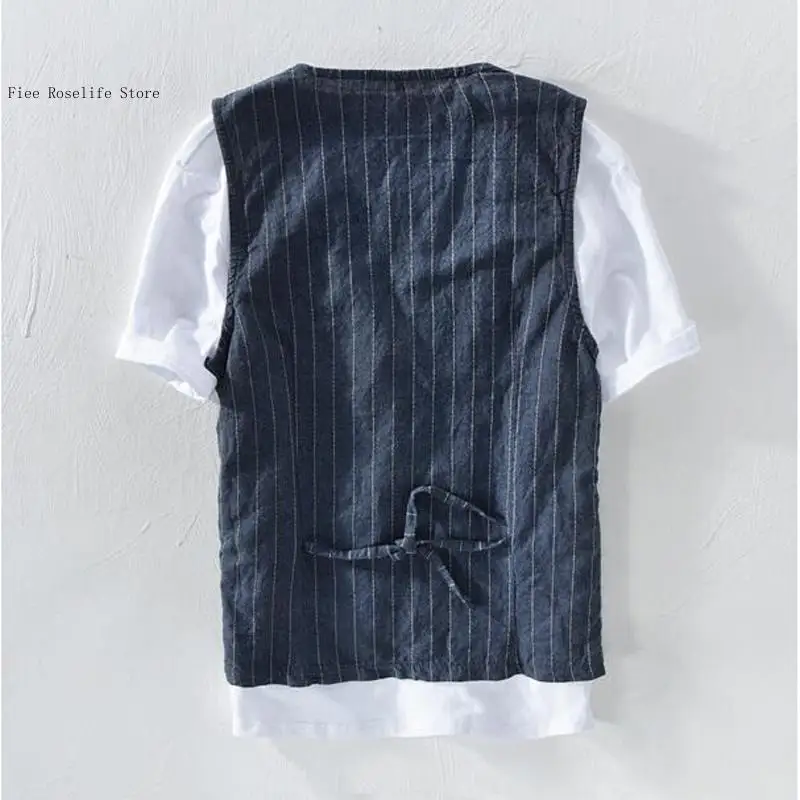 Rompi Linen Kasual Inggris unt - Men Formal Wear Summer ulasan dan harga