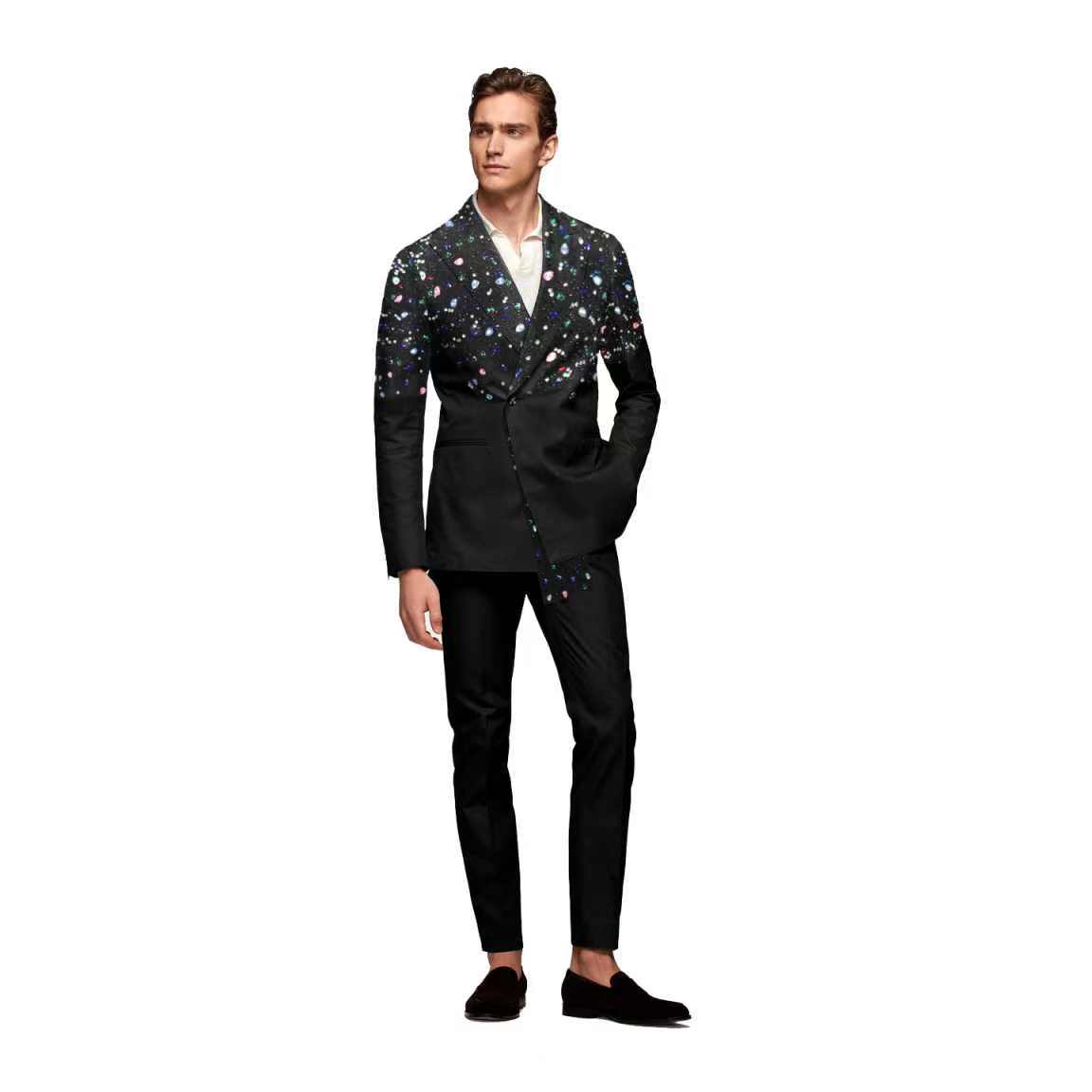 Set Jas Pria Hitam 2 Potong Bl - Formal Wear Jersey For Men ulasan dan harga