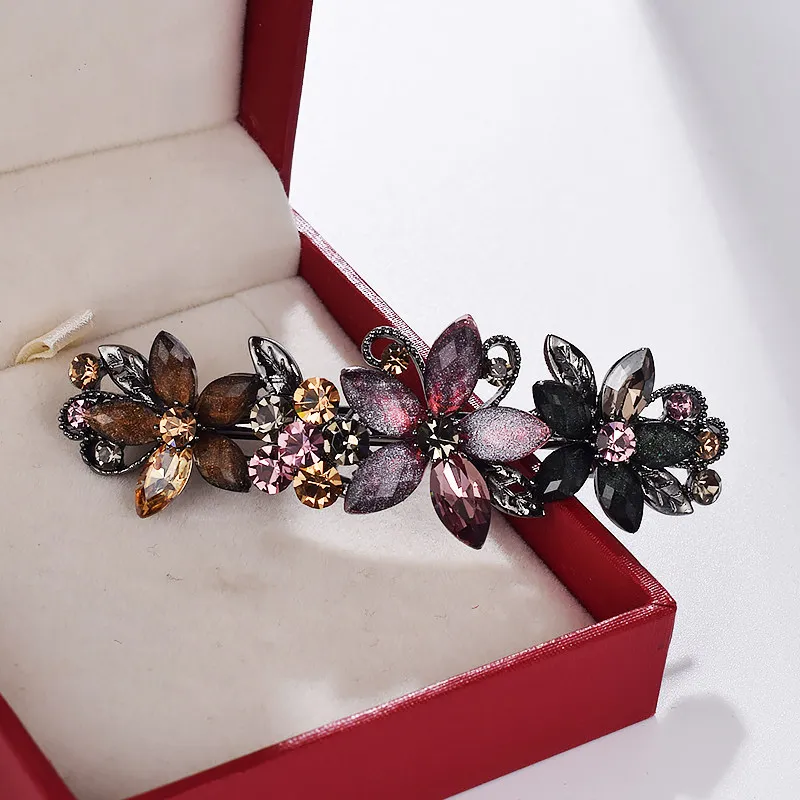Jepit Rambut Bunga Berlapis Rh - Tie Bar Clip ulasan dan harga