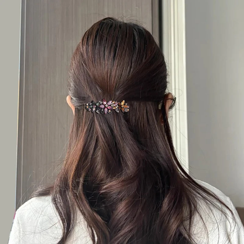 Jepit Rambut Bunga Berlapis Rh - Tie Bar Clip ulasan dan harga