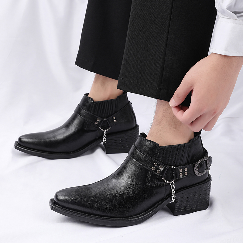 Sepatu Bot Kulit Sapi Coklat/H - Mens Formal ulasan dan harga