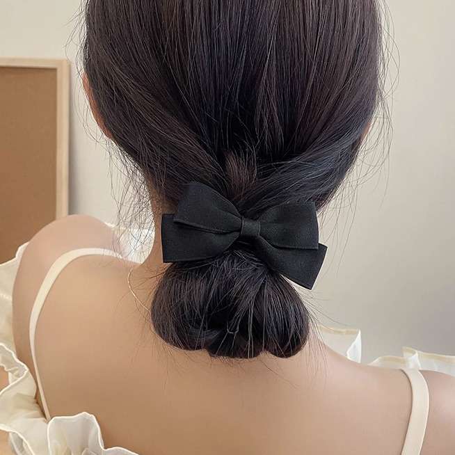 Ikat rambut elastis pita Korea - Tie Bar Clip ulasan dan harga