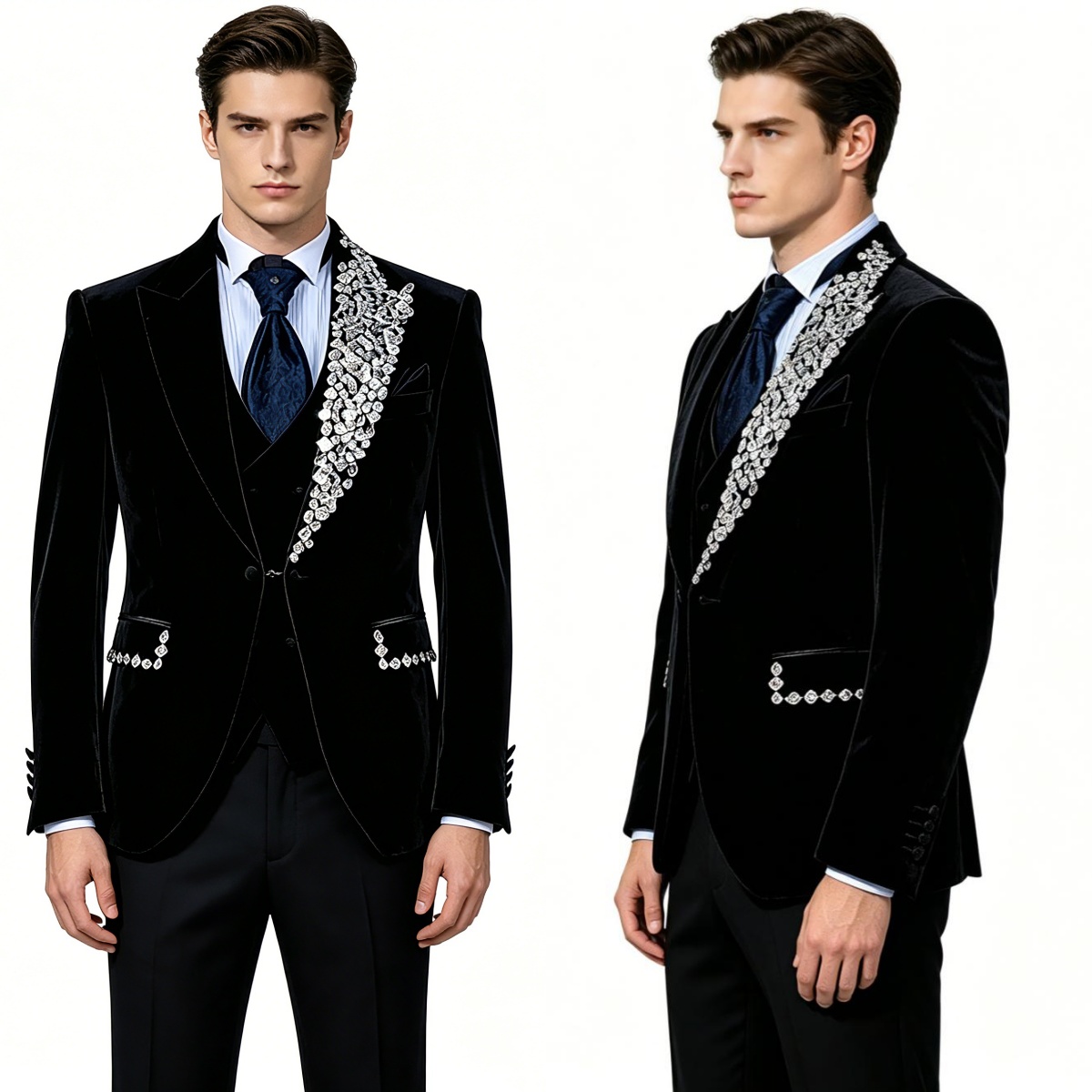 Jas Tuxedo Pernikahan Formal B - Formal Wear Jersey For Men ulasan dan harga