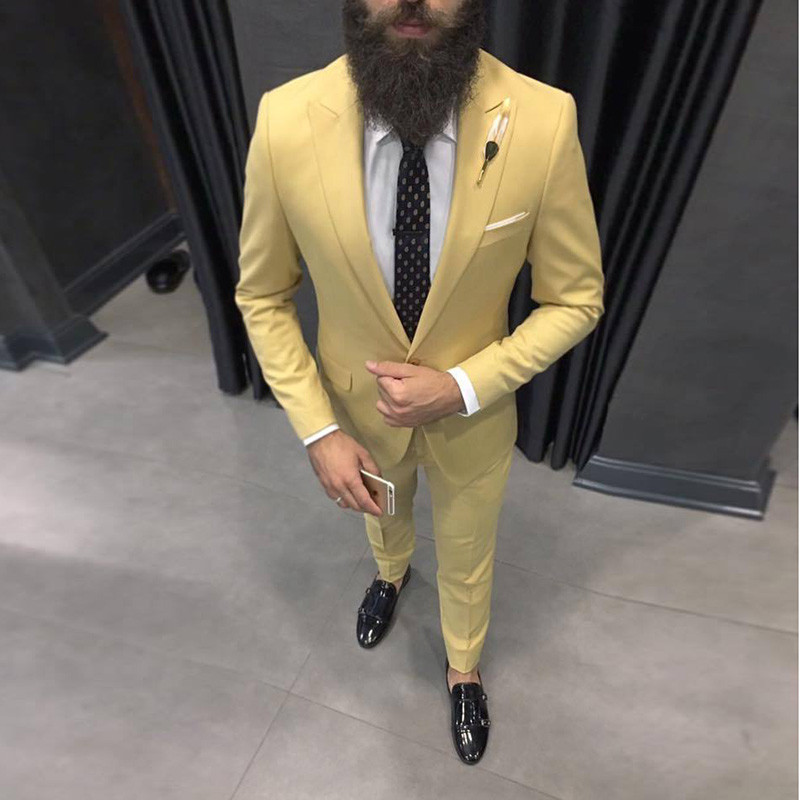 Setelan Pria Kuning Terbaru 20 - Latest Men Formal Wear ulasan dan harga