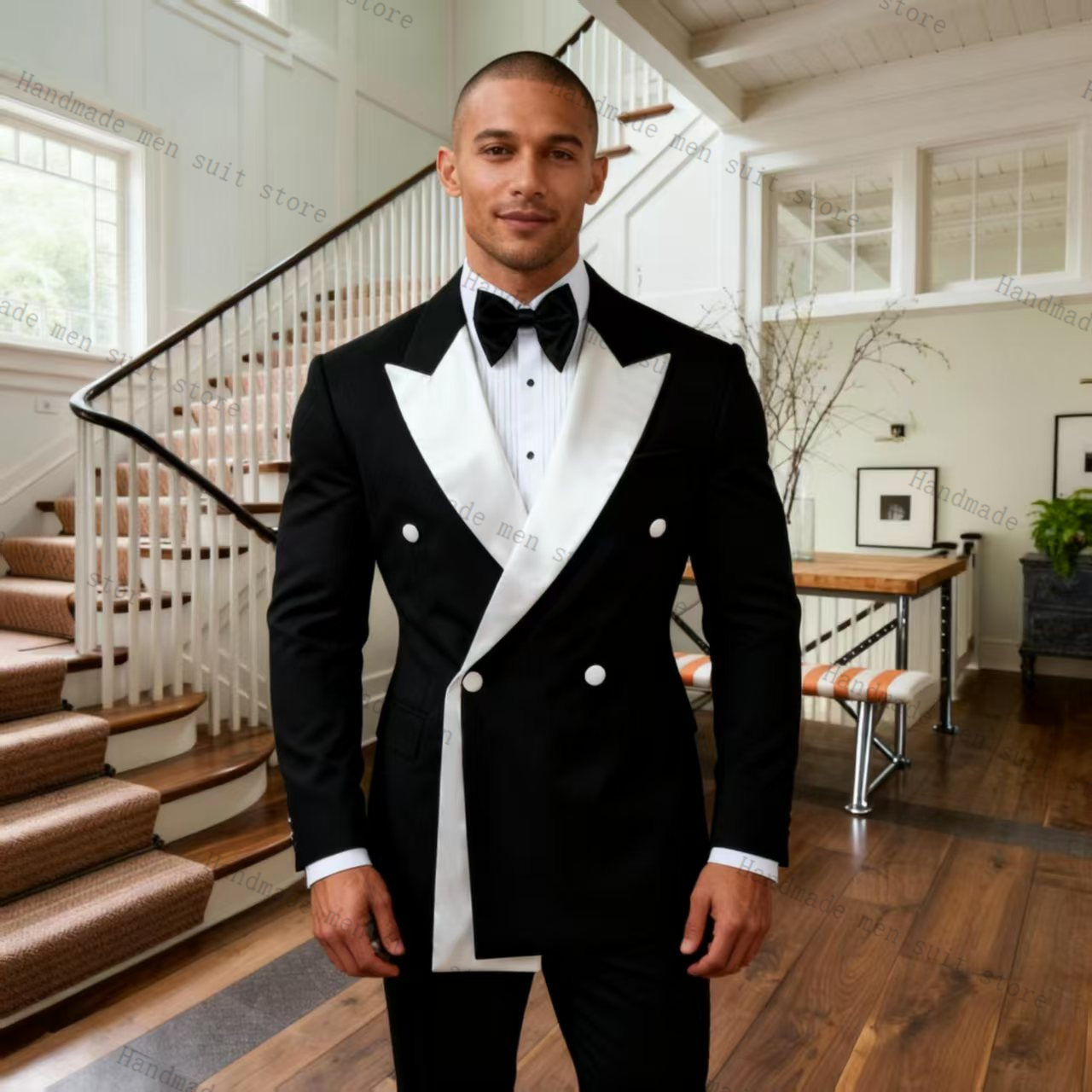 Setelan Pria Musim Gugur 2 Pot - Men Formal Wear Wedding Guest ulasan dan harga
