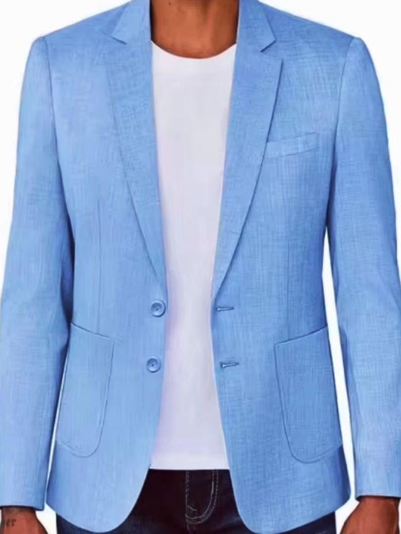 Blazer Linen Pria Slim Fit War - Men Formal Wear Summer ulasan dan harga