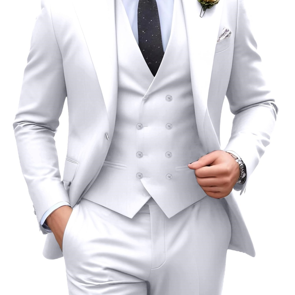 3 Stel Jas Pria Warna Solid Un - Men Formal Wear Pants ulasan dan harga