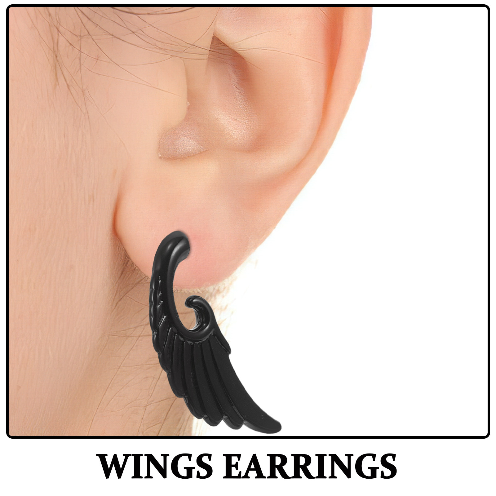 1 Pasang Anting Pria Akrilik,  - Men'S Hip Formal Wear ulasan dan harga