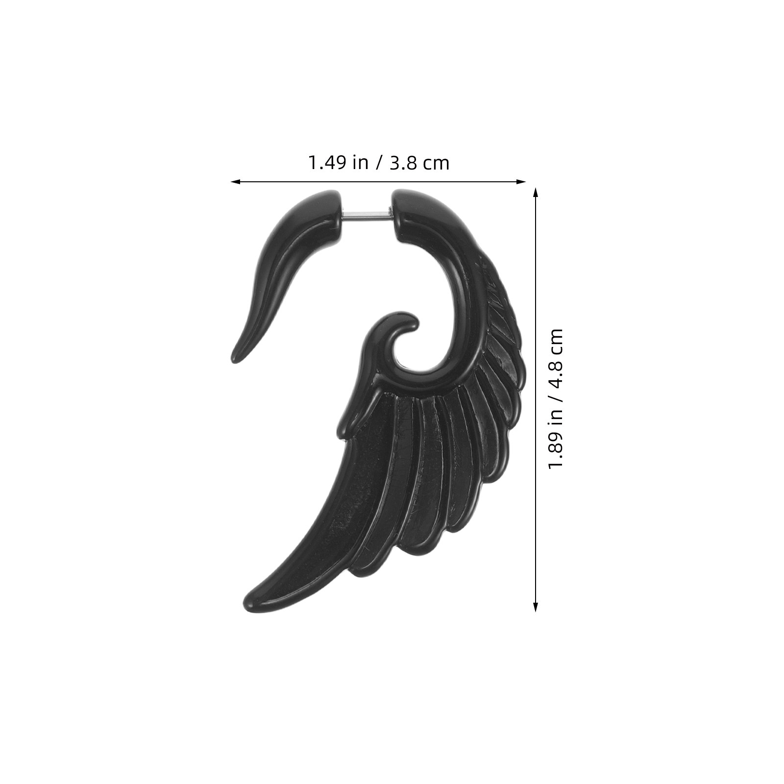 1 Pasang Anting Pria Akrilik,  - Men'S Hip Formal Wear ulasan dan harga