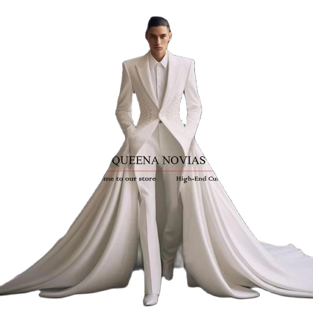Jas Pria Elegan Mutiara dengan - Formal Wear Jersey For Men ulasan dan harga