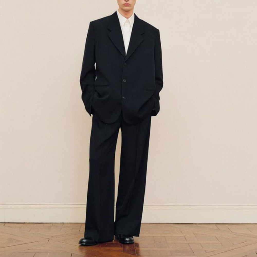 Setelan Jas Pria Hitam Oversiz - Men Formal Wear Pants ulasan dan harga
