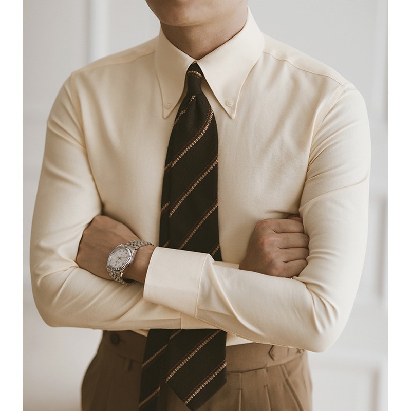 Kemeja Oxford Pria Lengan Panj - Mens Formal ulasan dan harga